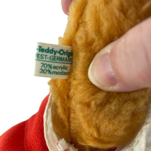 Hermann Teddy Original West Germany Vintage 14" Plush Girl Bear Heidi Dress - Picture 7 of 8